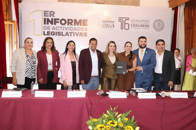 Los Diputados Integrantes del PRD Rinden su Informe en el Palacio Legislativo de Michoacán  